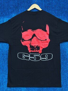 G59 Records x Suicideboys Red Skull Glow Logo Hip Hop Tee L